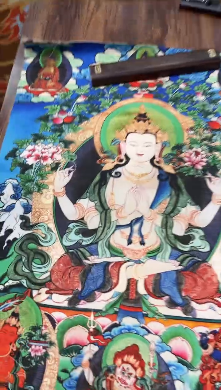 卷轴画老三的唐卡tk16