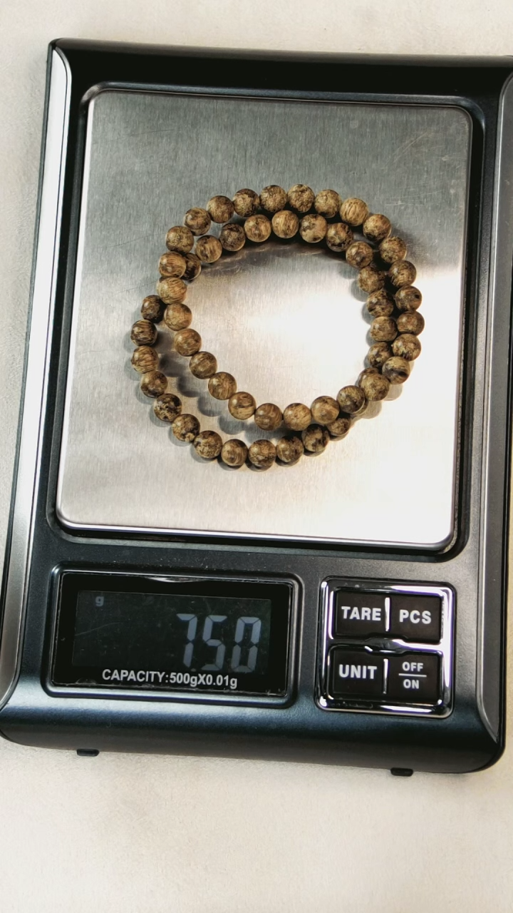 【闪购商品】沉香木手串定制加亚布拉双圈