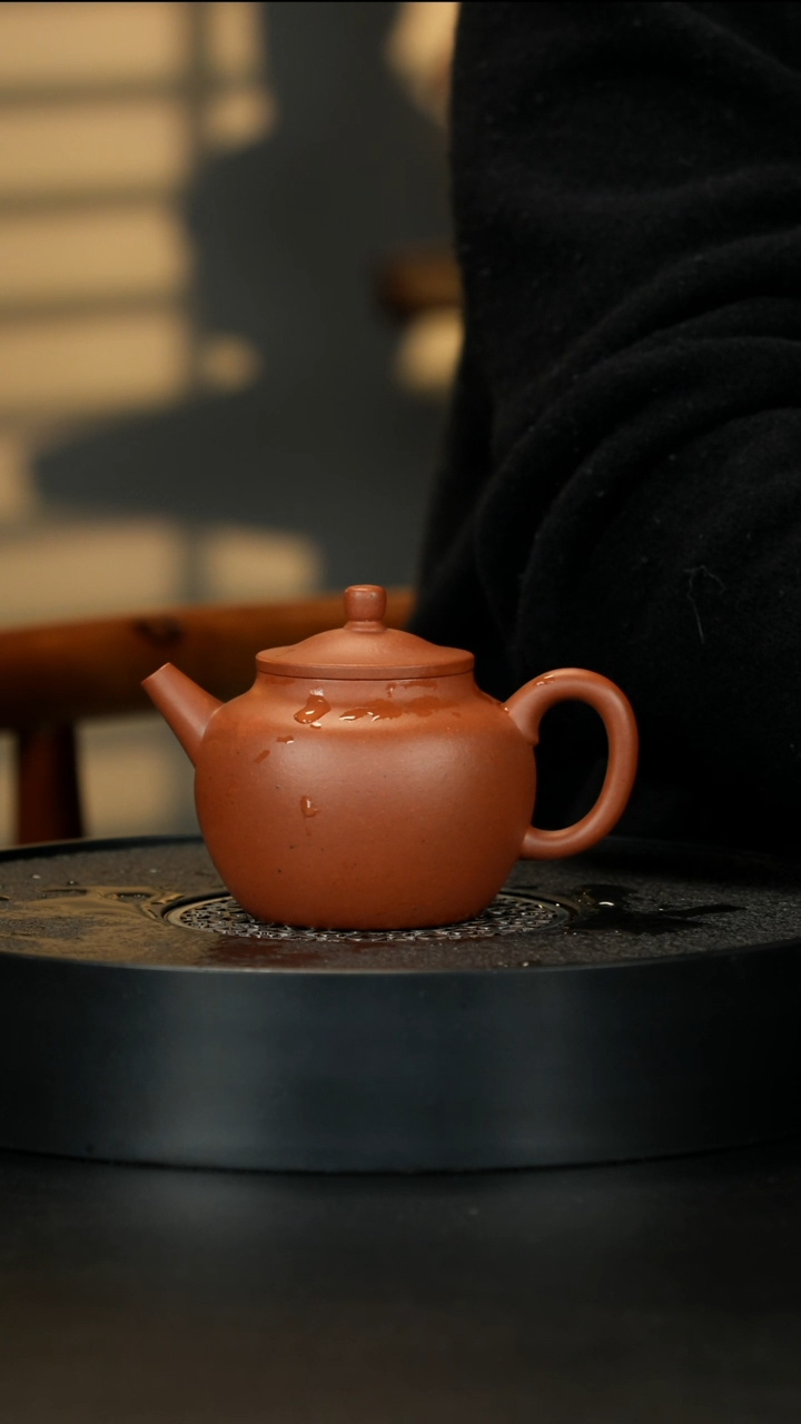 【闪购商品】紫砂茶壶黄龙山老红泥高笠帽超级大漏