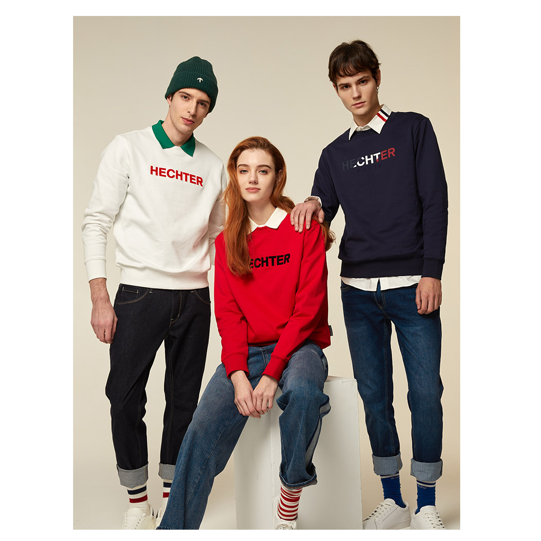 HECHTER户外卫衣男士春秋圆领长袖上衣节日送礼TT32101