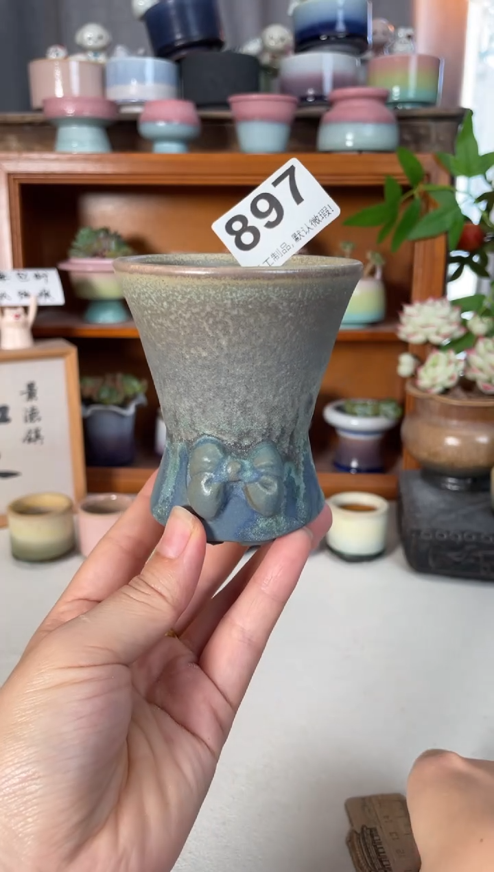 瓷片897知木小芳花盆