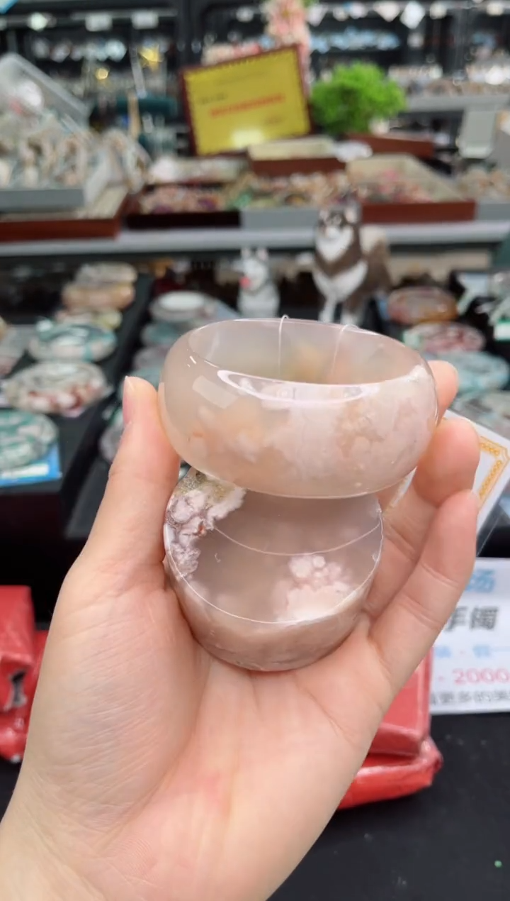 【闪购商品】石英质玉手镯未镶嵌58圈口（赠品镯心）3650296