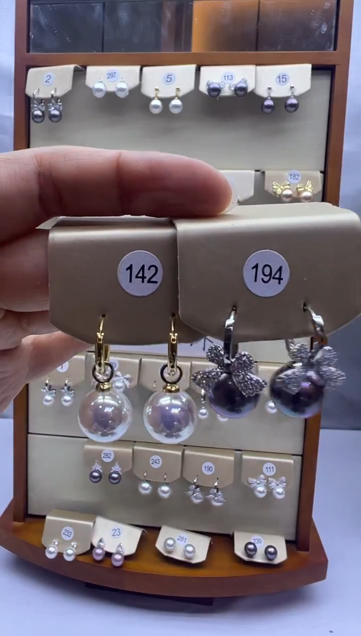 未镶嵌耳饰淡水珍珠142+194