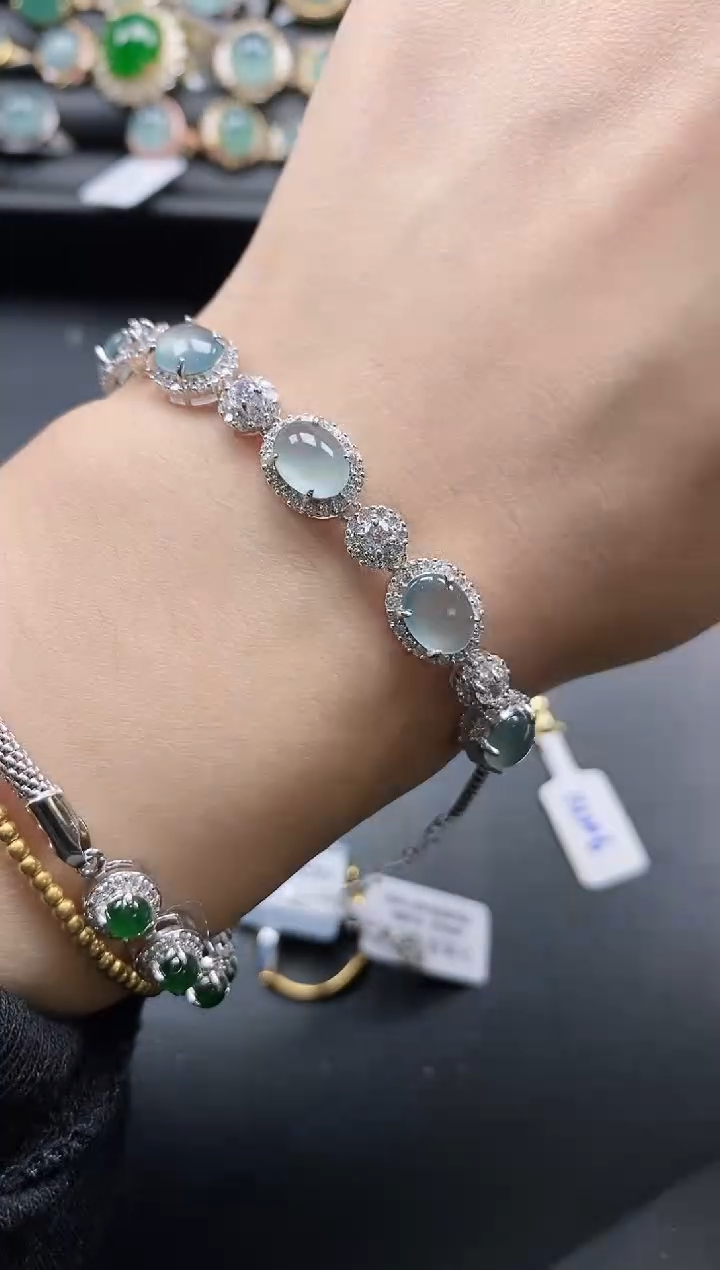 【闪购商品】翡翠戒指银S925镶嵌1111-