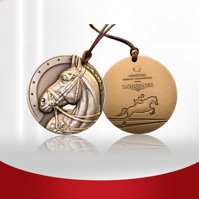 非法定货币上海浪琴环球马术冠军赛——铜质小挂件