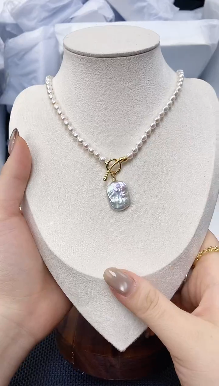 未镶嵌耳饰淡水珍珠XL1063