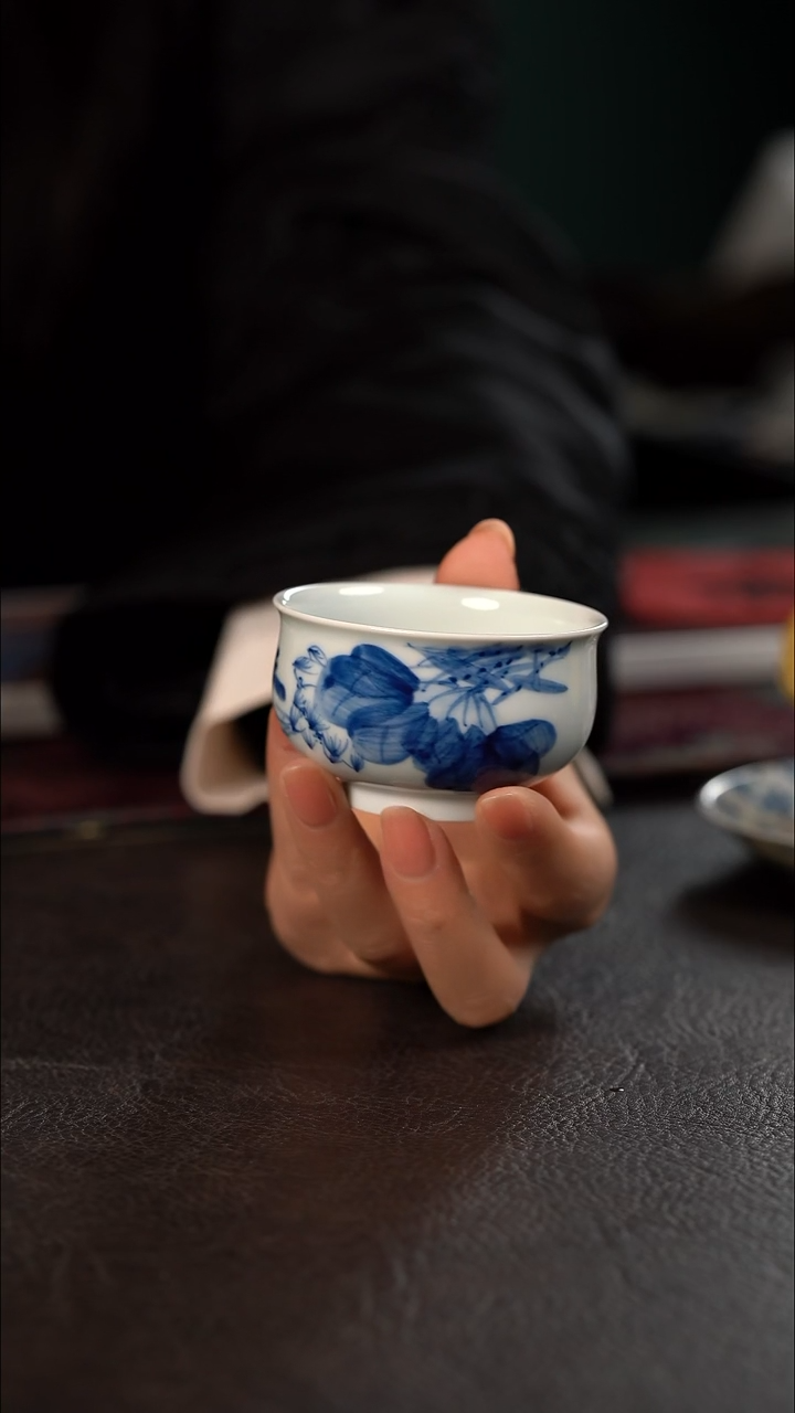 品遗HL墨荷小炉式杯 随机