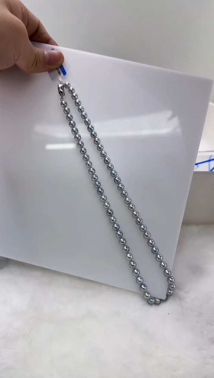 【闪购商品】海水珍珠DA银S925镶嵌t856 灰珠串6