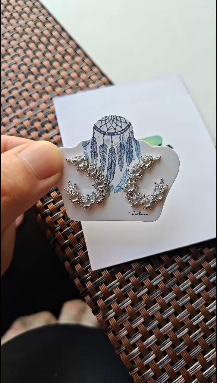 【闪购商品】翡翠耳饰银S925镶嵌翡翠耳饰S925银镶嵌