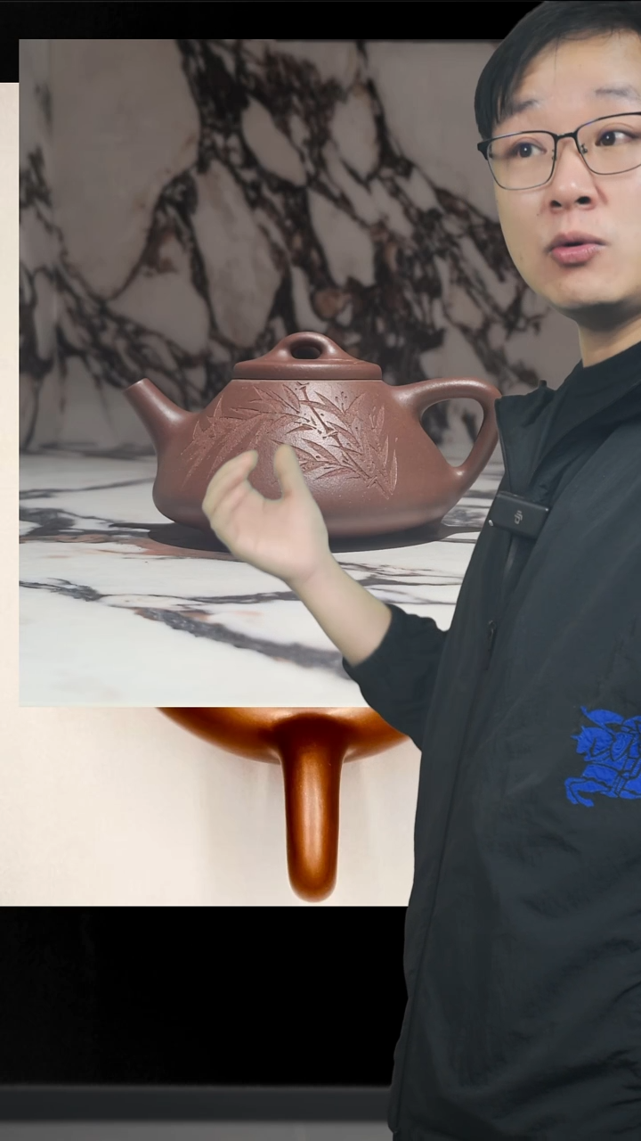 茶壶紫砂沧**梦半手紫泥刻绘子冶