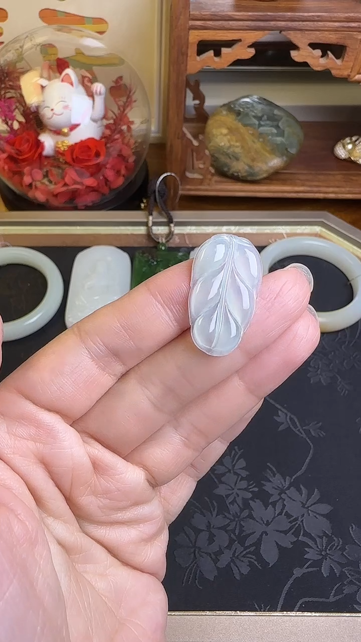 吊坠(不含链)未镶嵌翡翠翡翠小叶子