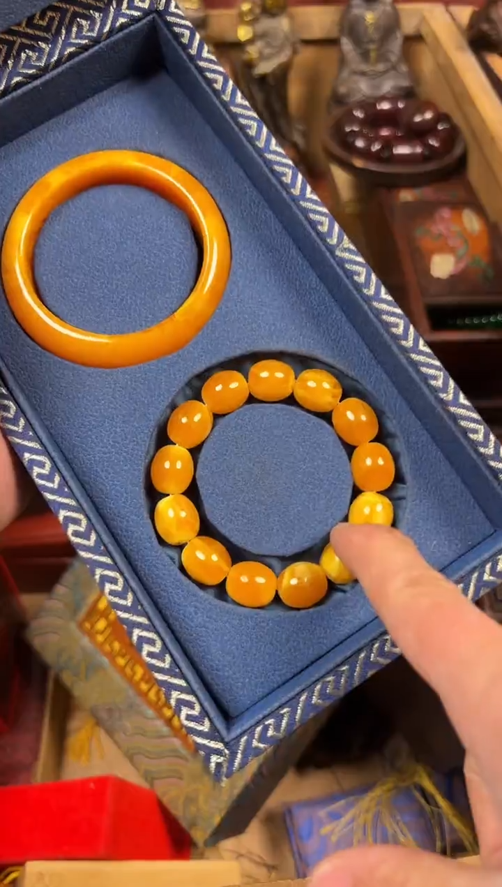 【闪购商品】蜜蜡耳饰未镶嵌-----------------