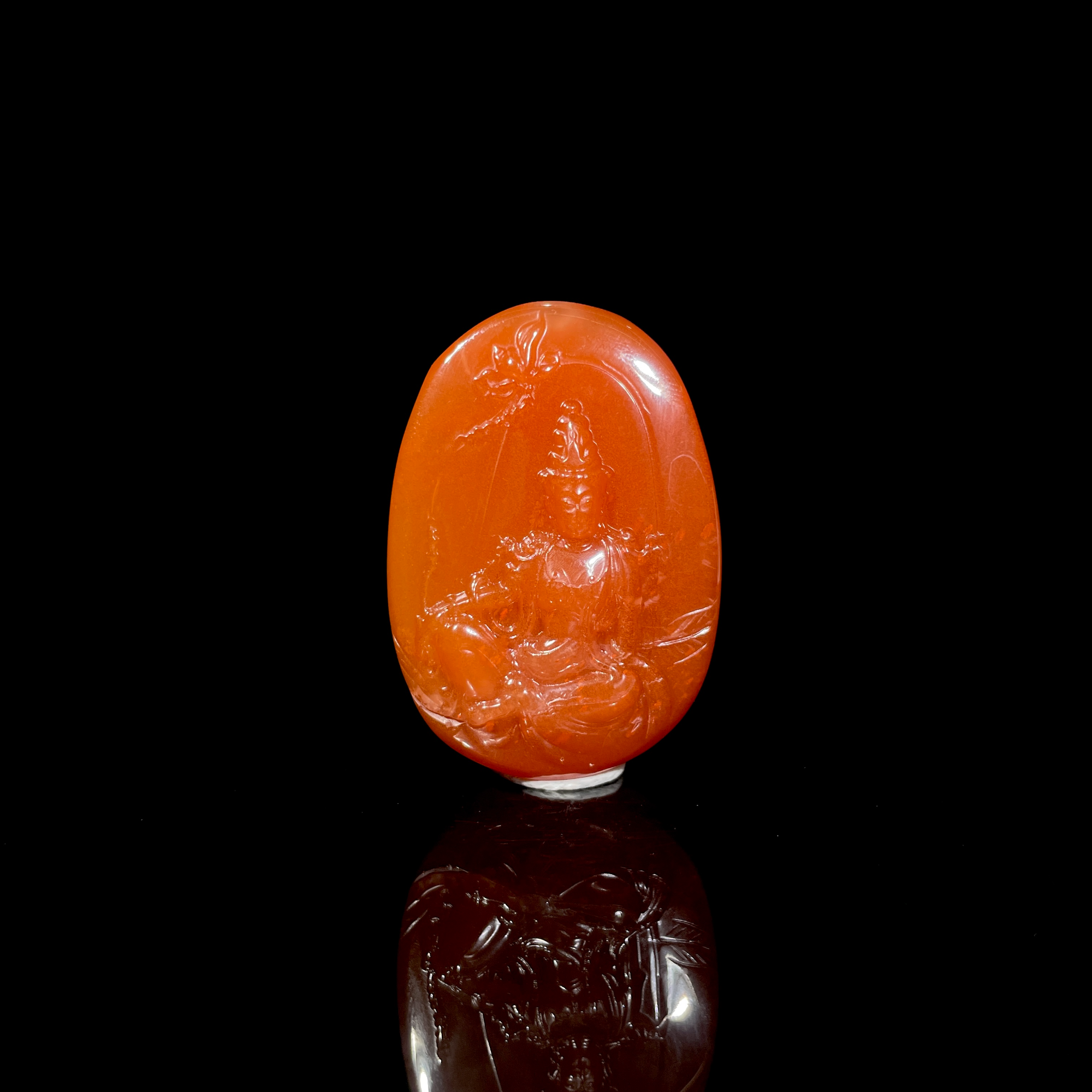 120919-竹林自在观音  南红玛瑙