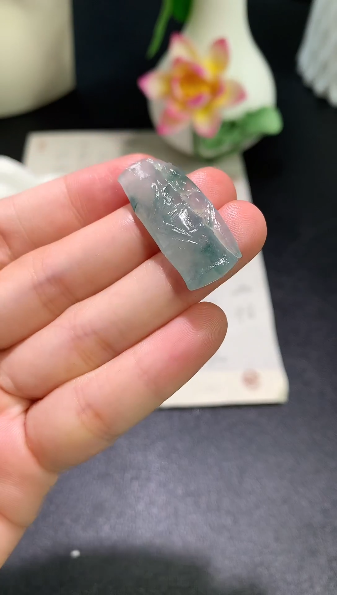 定制翡翠未镶嵌毛货