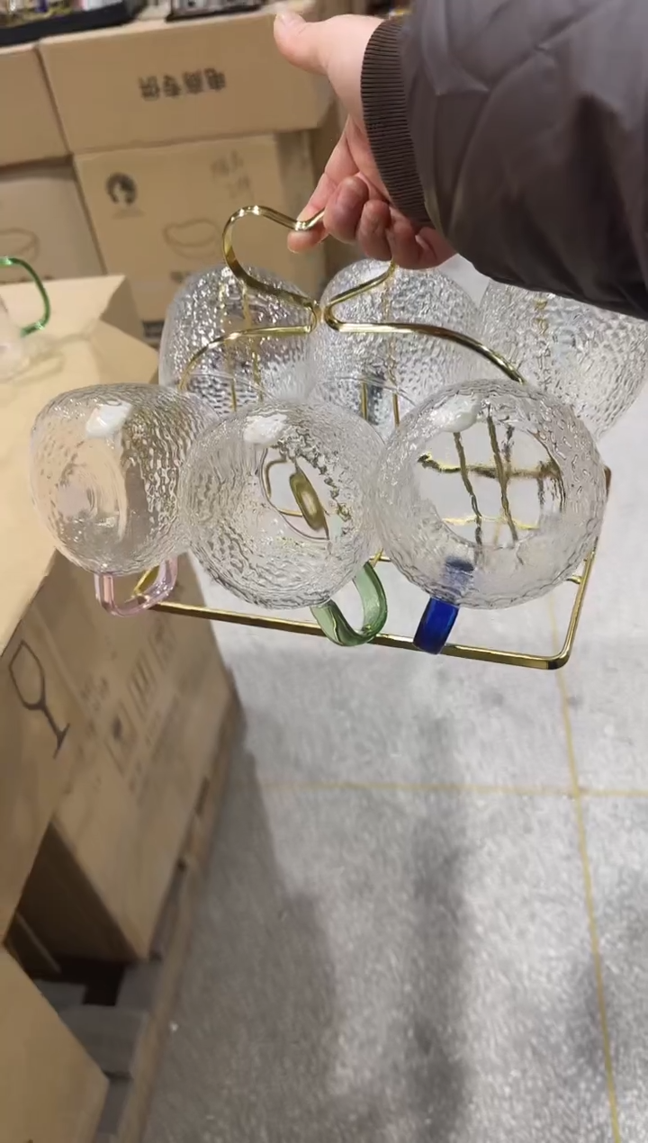 【闪购商品】水晶玻璃吸管款青苹果直播价6+杯架