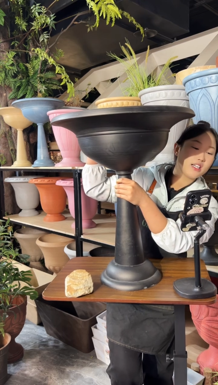  50.8*61/11MZ50/黑色飞碟杯型强体花盆