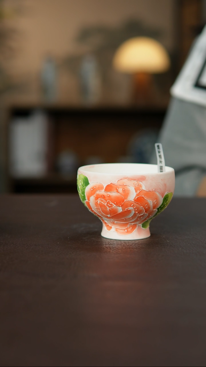 杯景德镇陶瓷杯碗柴烧瑕疵