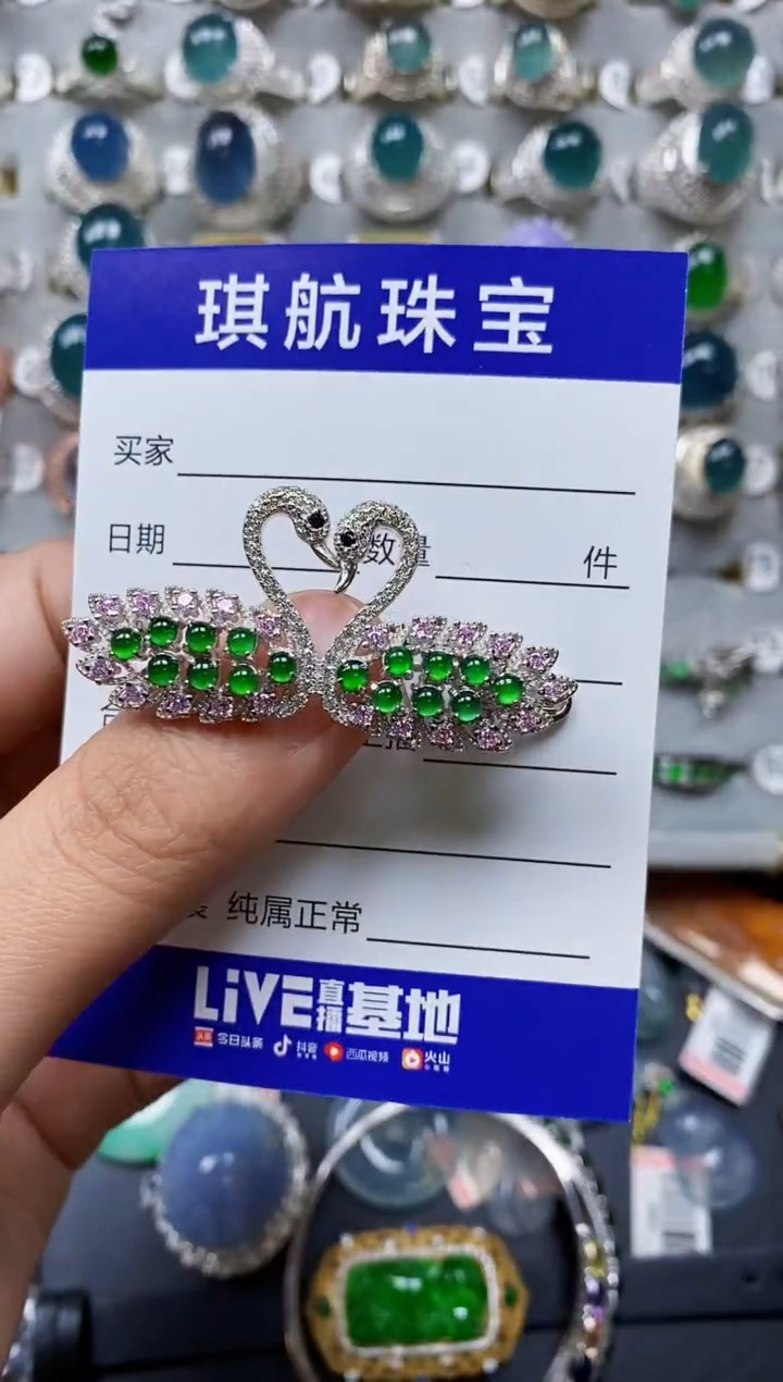 【闪购商品】翡翠颈饰银S925镶嵌0395