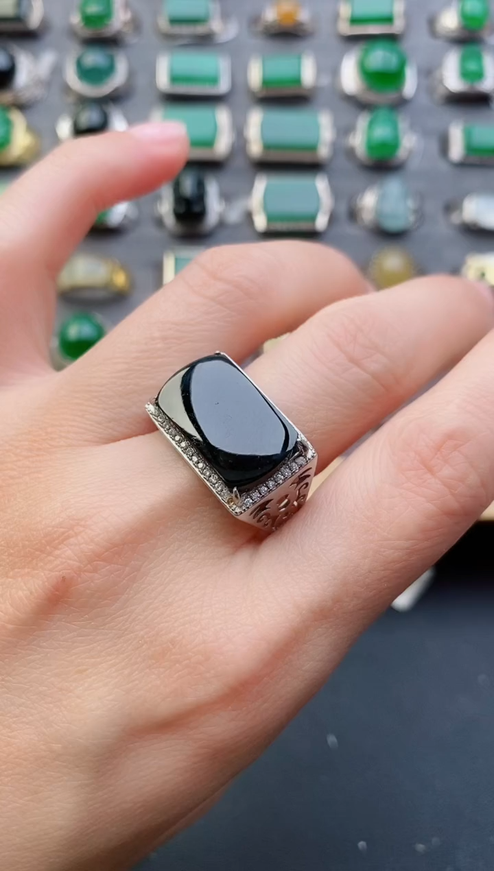 【闪购商品】翡翠戒指银S925镶嵌1231231