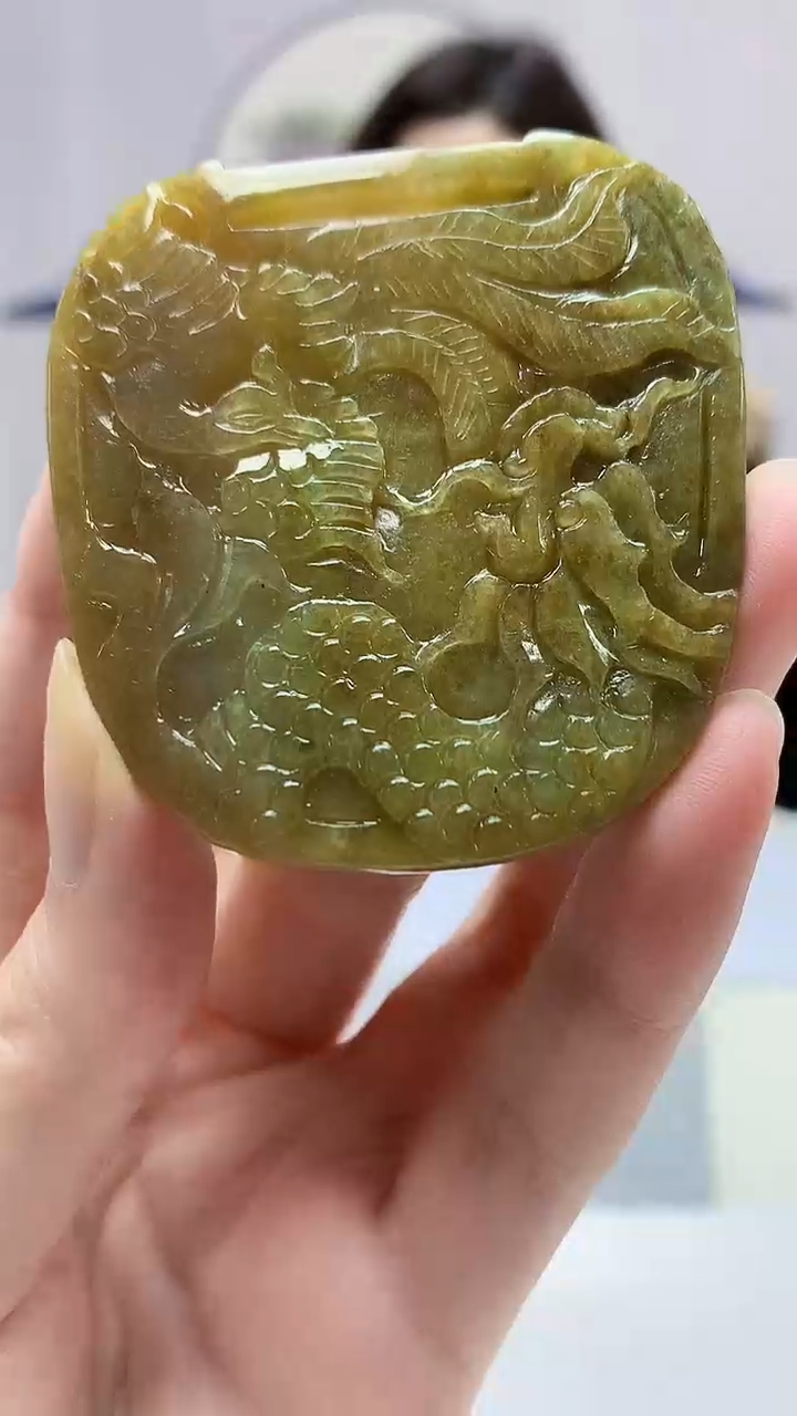 【闪购商品】定制翡翠未镶嵌4829zm-毛货挂件70