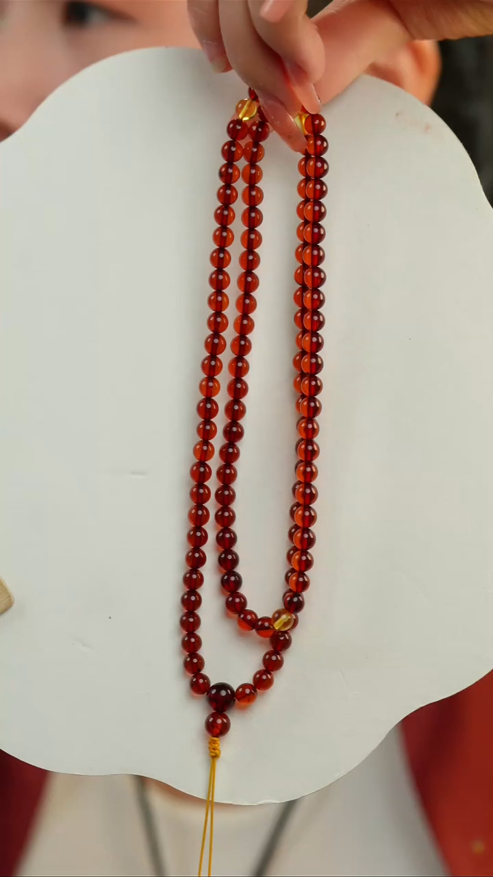 【闪购商品】血珀手链未镶嵌6+血珀108手串