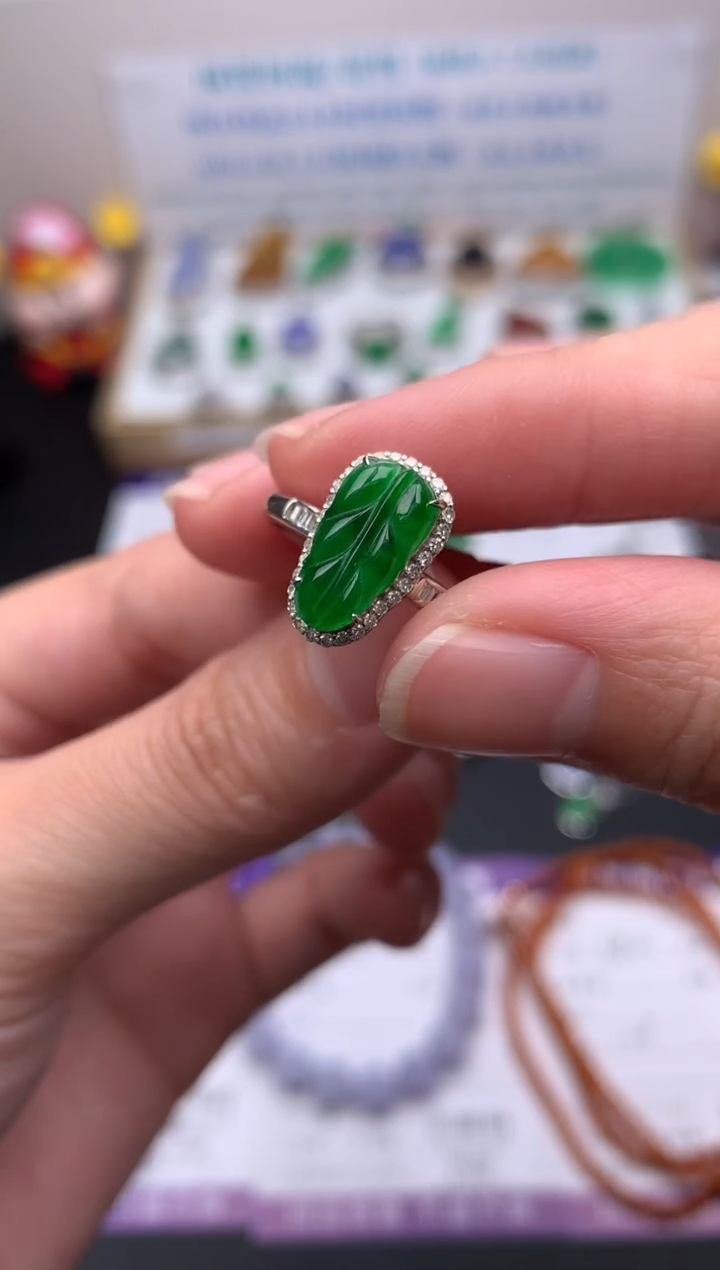 【闪购商品】定制翡翠18K金镶嵌模式推广期24小时鉴赏期