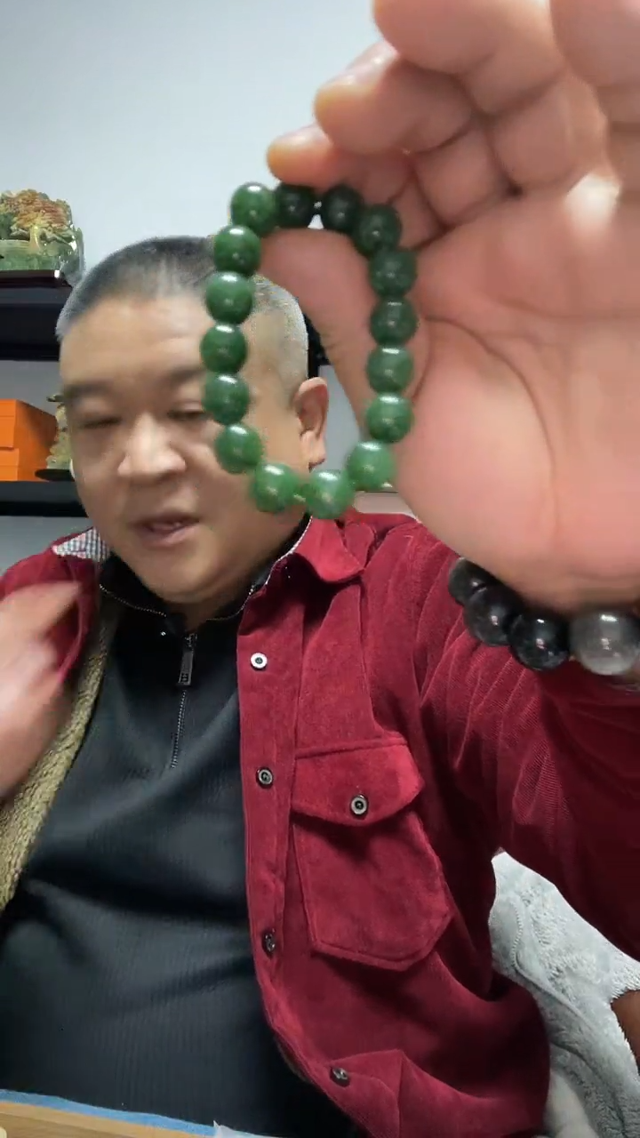 未镶嵌手串和田玉碧玉手串