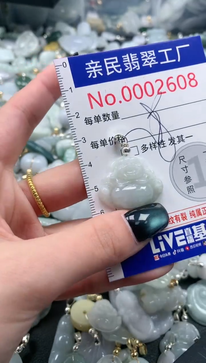 翡翠未镶嵌吊坠(不含链)2608