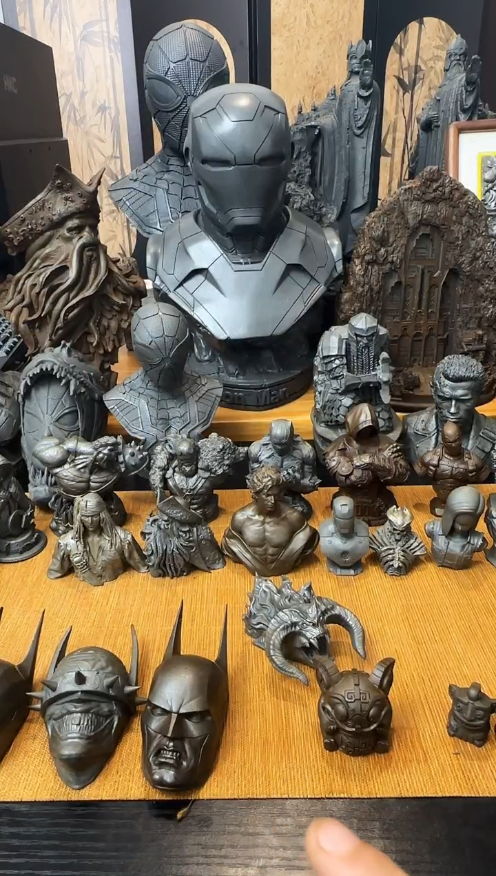 铁从****～实心铁艺摆件~~最小钢铁侠（锈色）