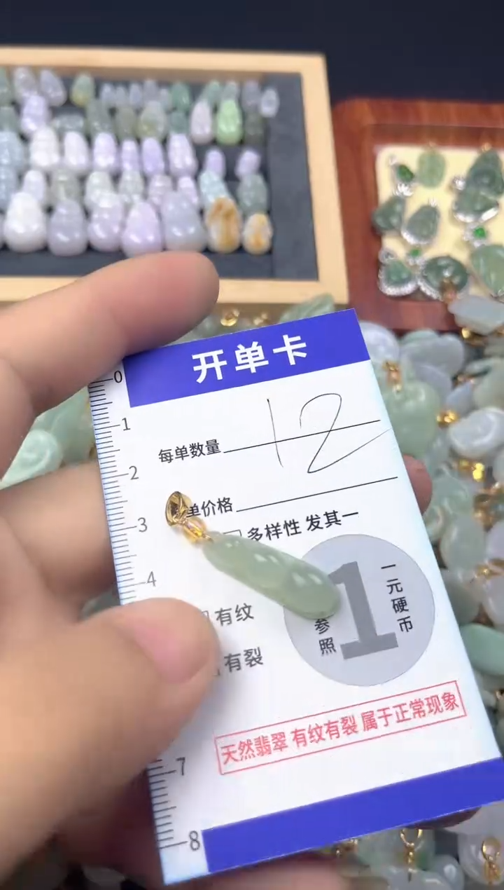 颈饰未镶嵌翡翠天然A货翡翠