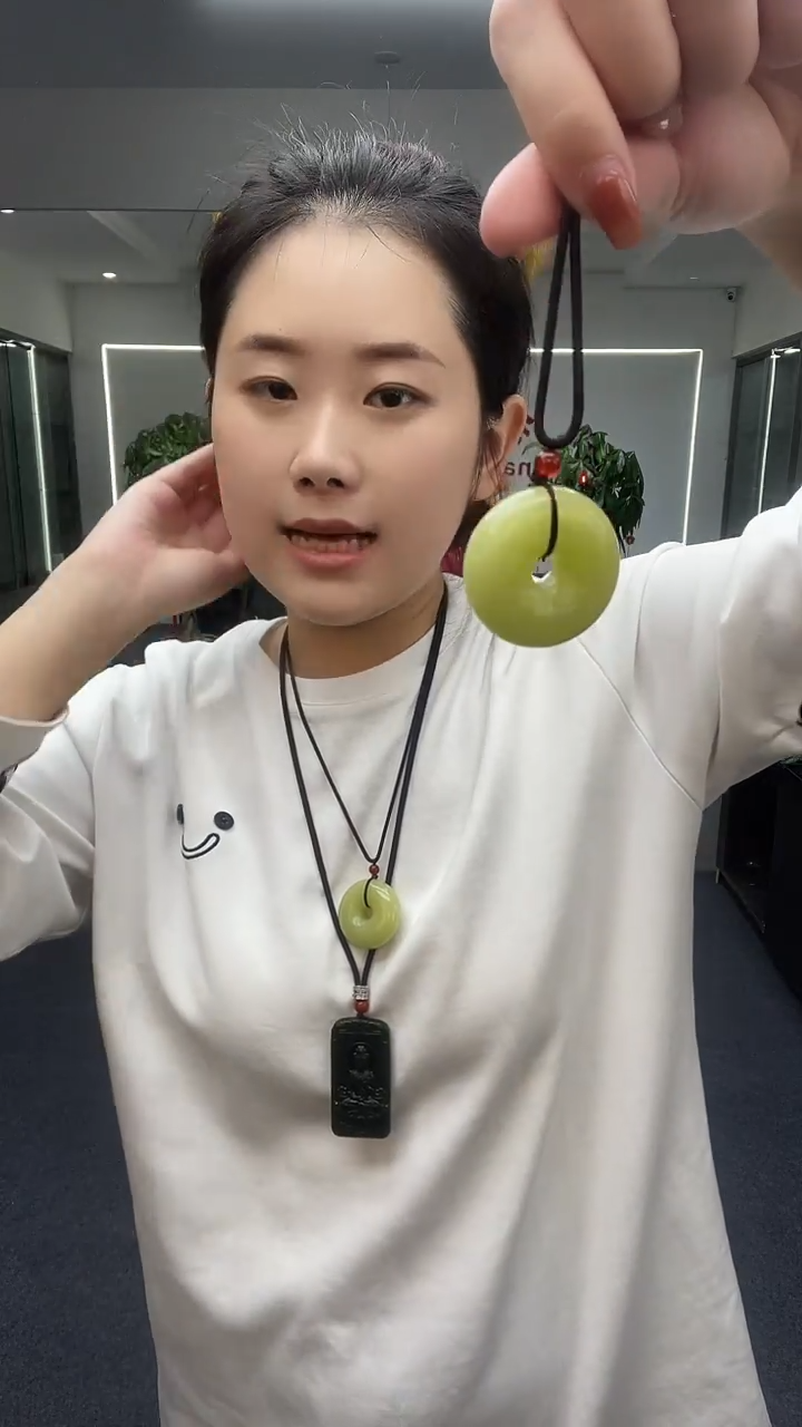 黄色平安扣吊坠多样性发货一件