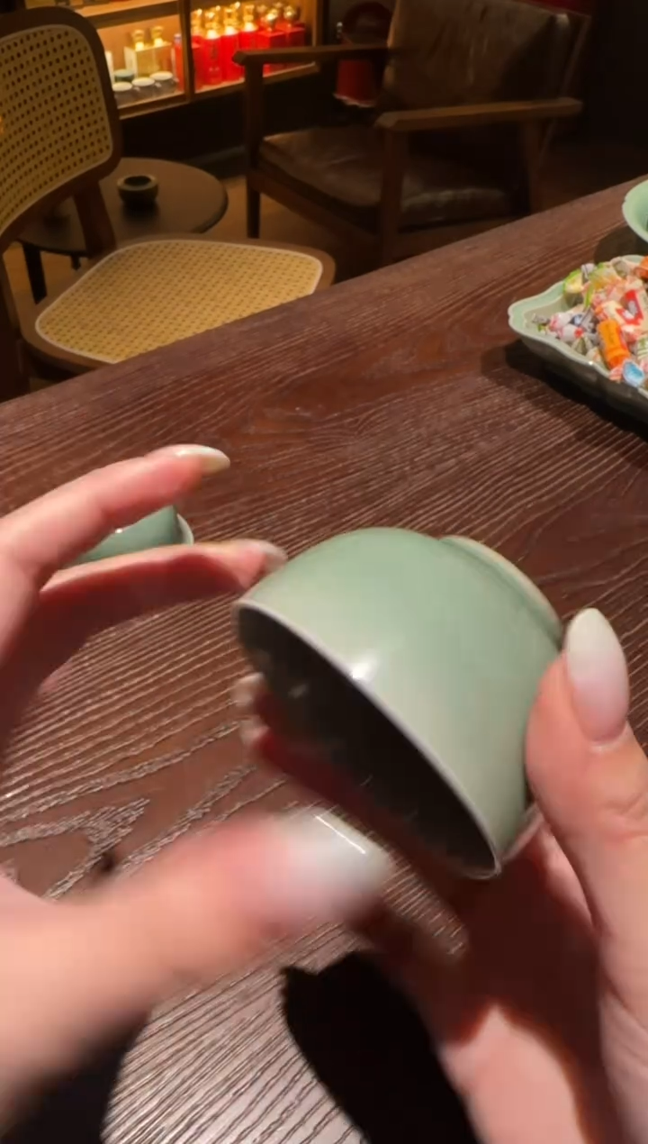 瓷土人斋 梅子青 清润杯