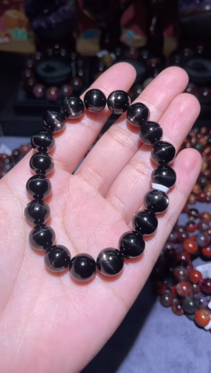 【闪购商品】水晶手链未镶嵌金运石10mm-50