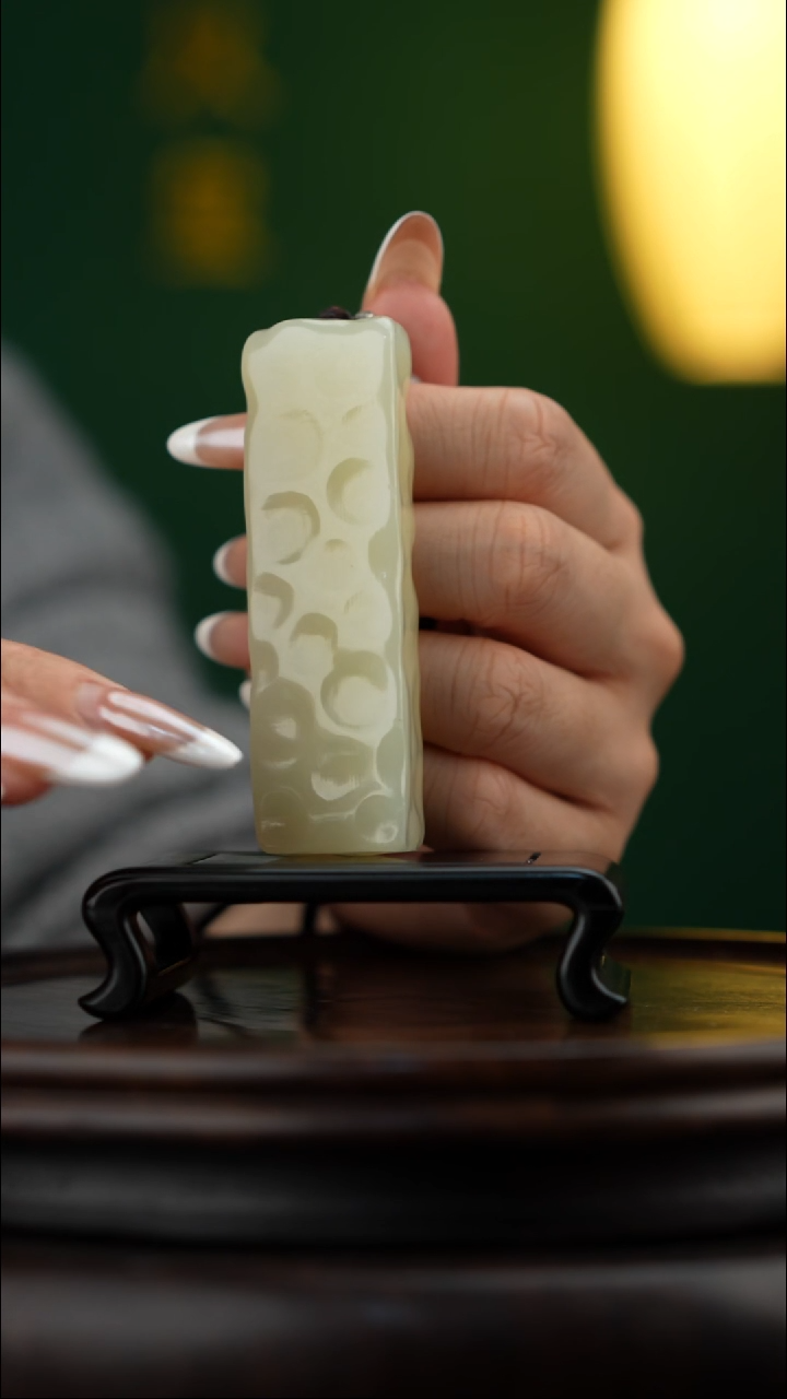 玉【小奶酪】天然玉石手把件