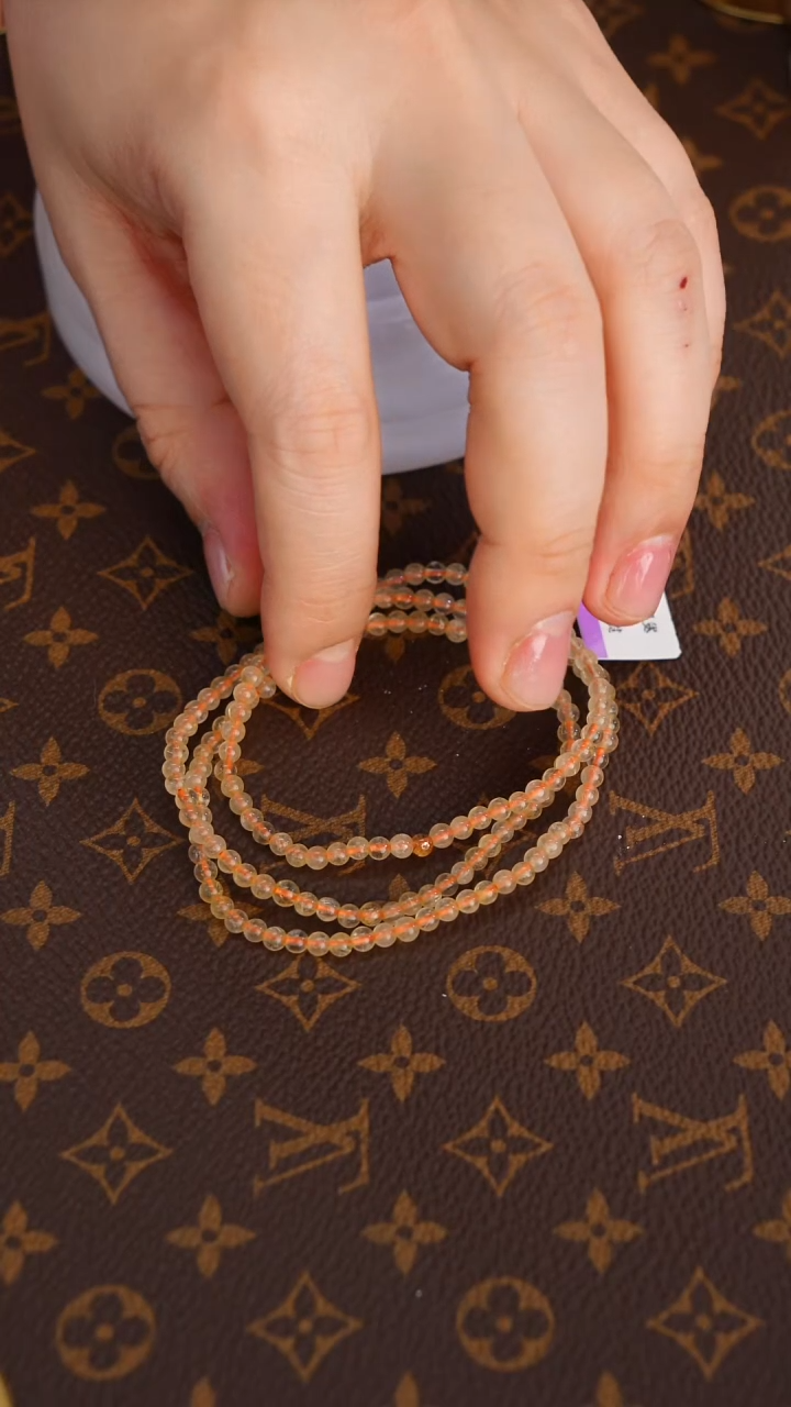 合金手链水晶金发晶fj1105