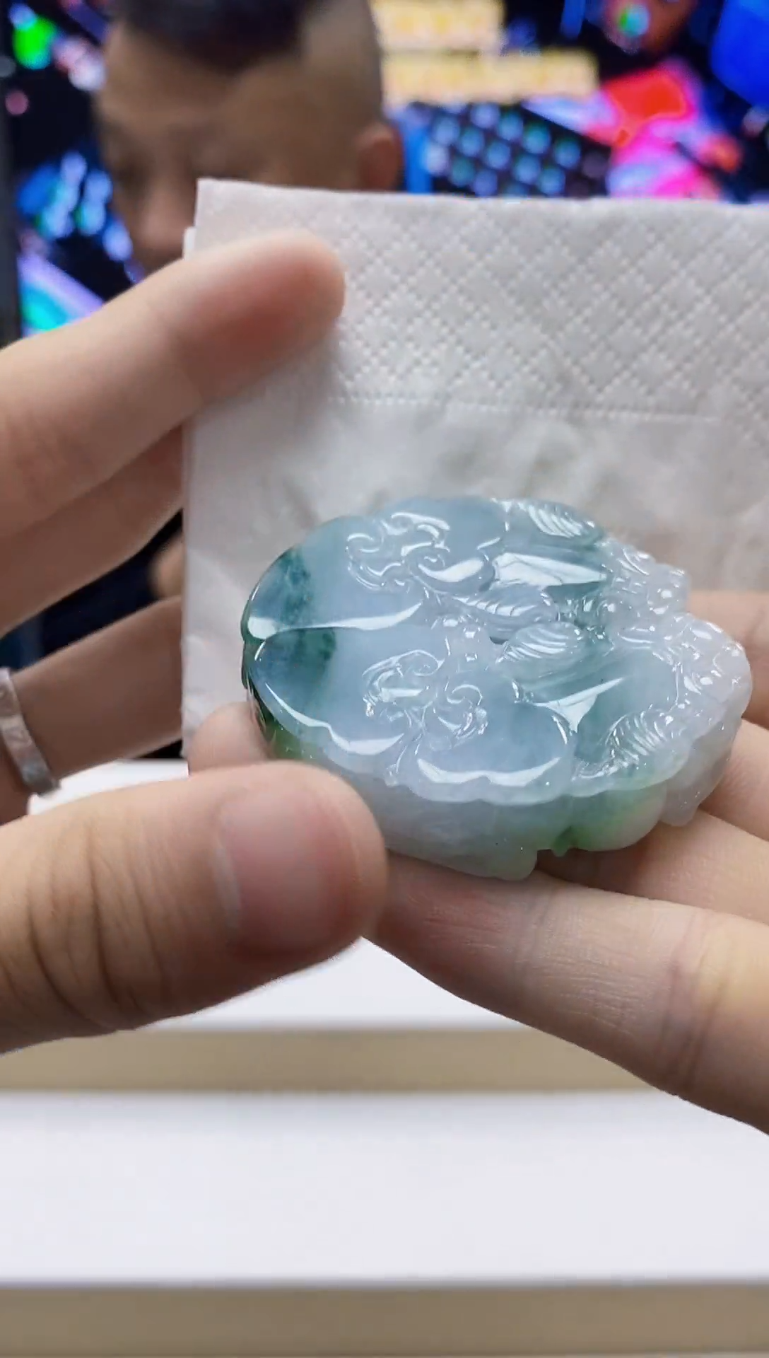 未镶嵌定制翡翠-毛货挂件9