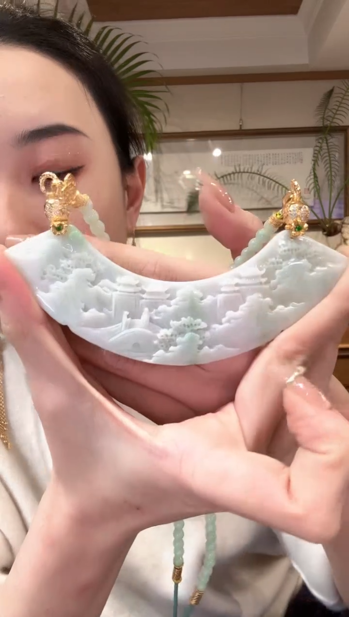 【闪购商品】翡翠颈饰未镶嵌国风