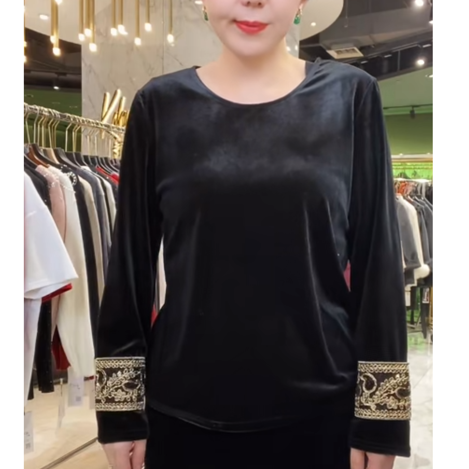 【卡蔻】新中式国风丝绒内搭