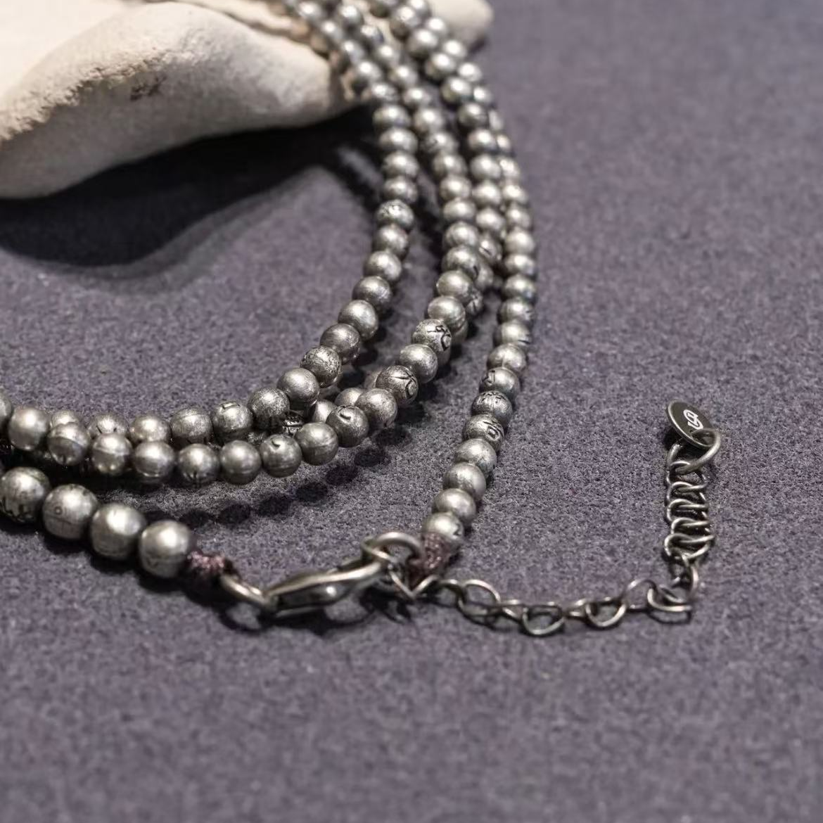 坠链均925银 藏兜里  万能复古多功能银链/心经/