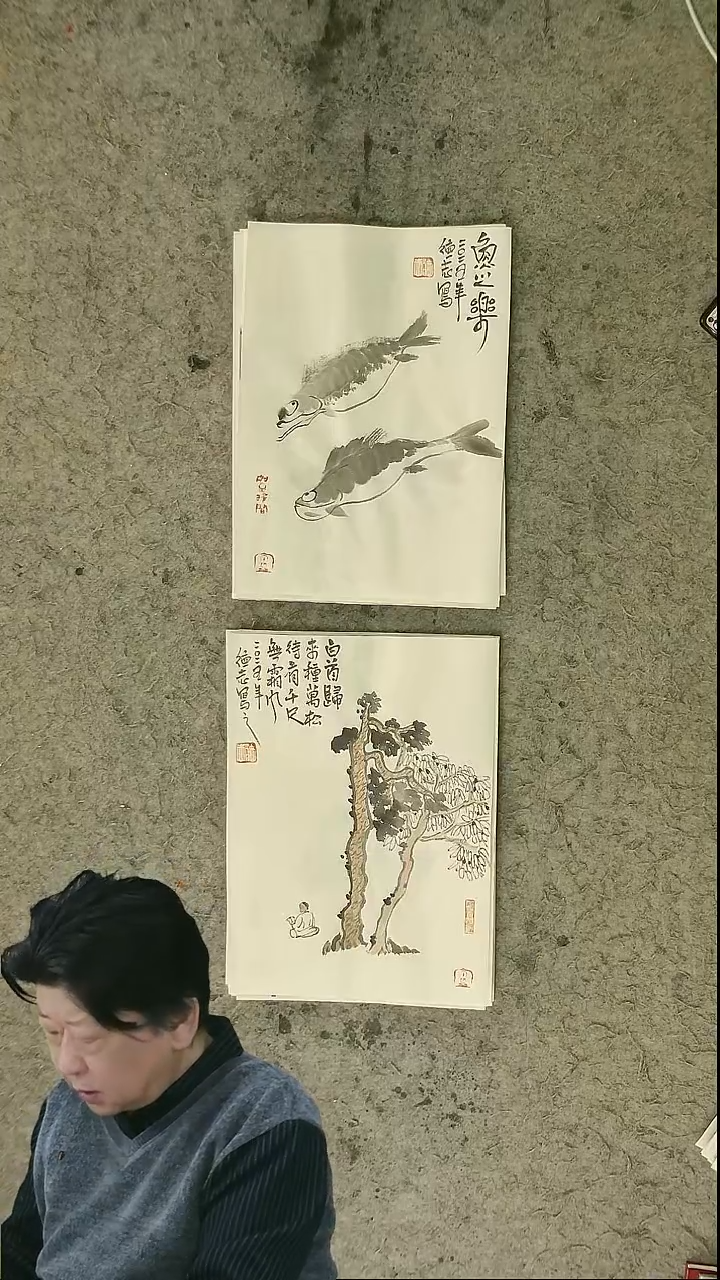 国画温德志老师国画禅意小品