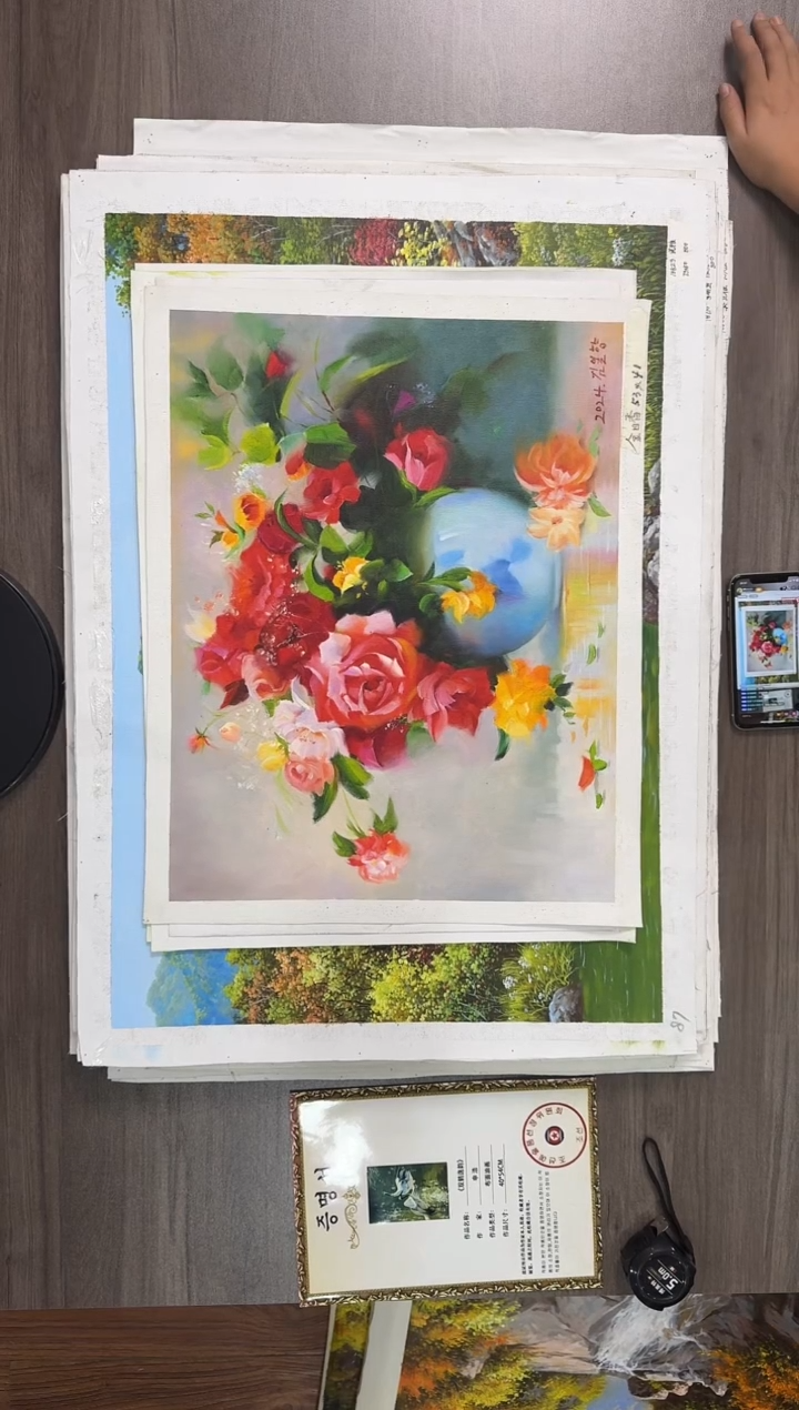 油画【146号】约53*35cm丨朝鲜原创纯手绘孤品油画丨顺丰包邮