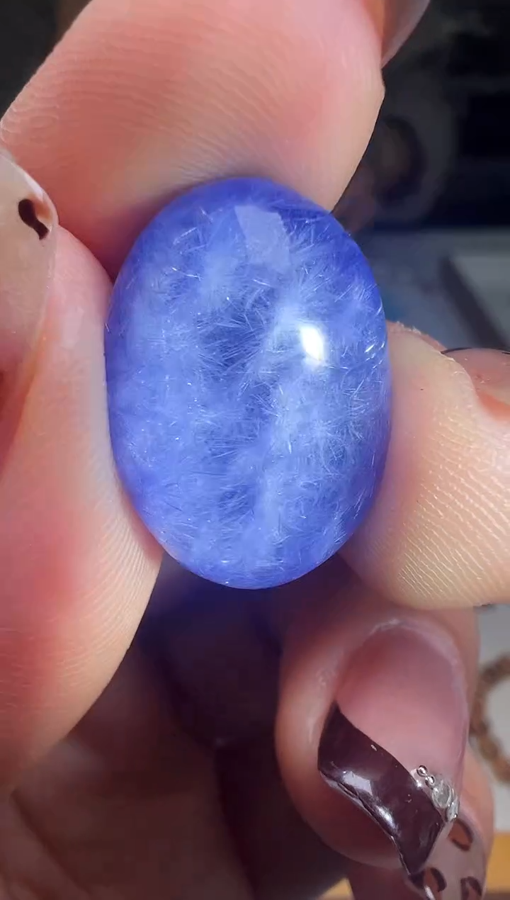 颈饰未镶嵌水晶蓝线石吊坠      （无孔） JP55729 