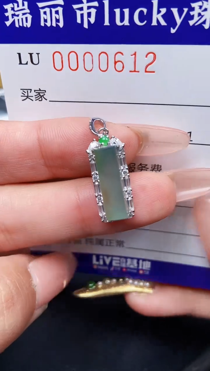 【闪购商品】翡翠颈饰银S925镶嵌0612