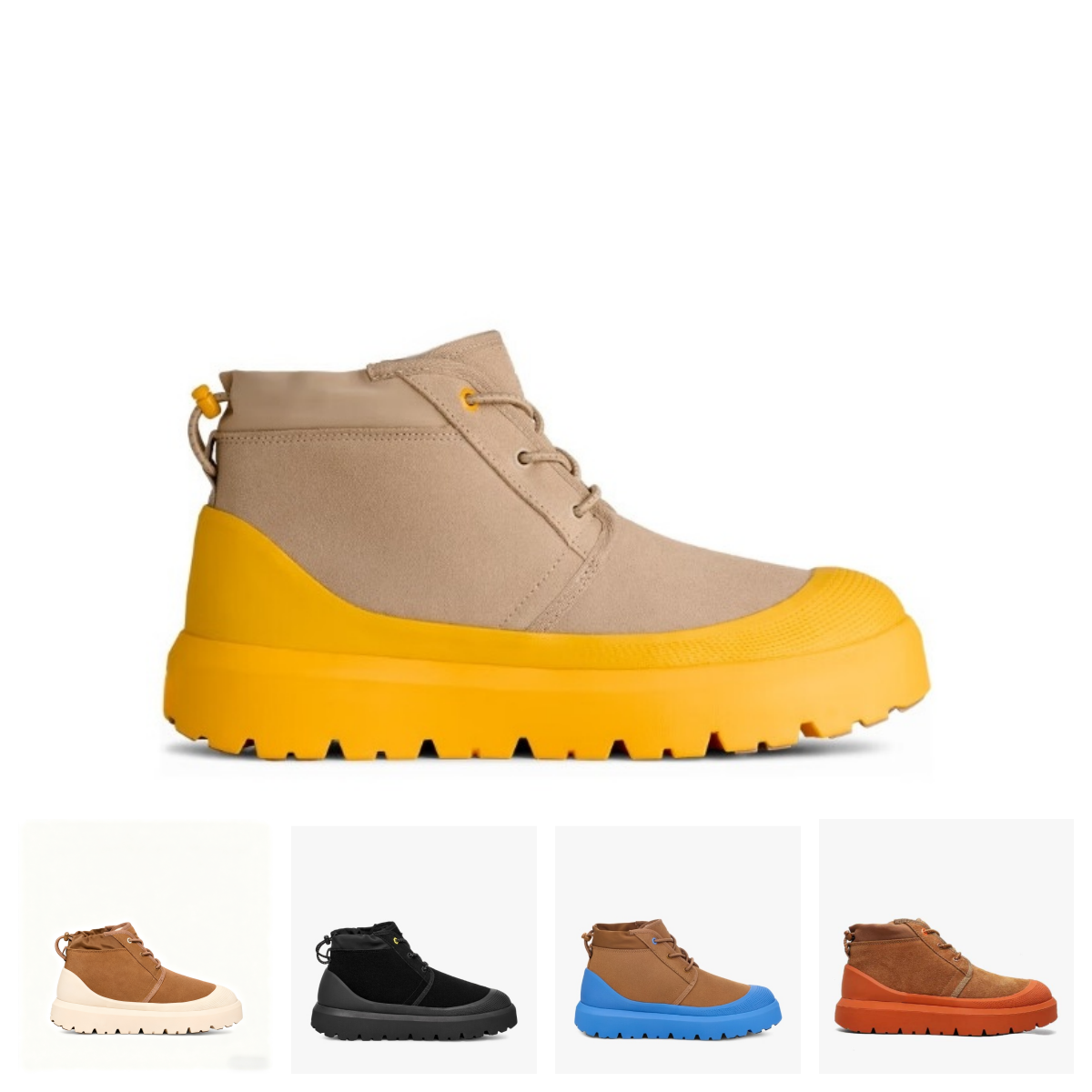 FF羊皮毛一体厚底【系带】男女同款雪地靴