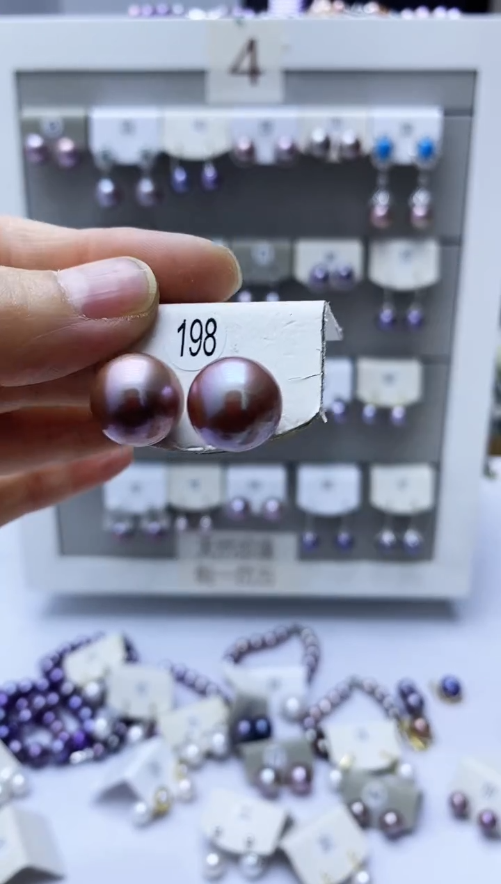 【闪购商品】淡水珍珠耳饰银S925镶嵌198