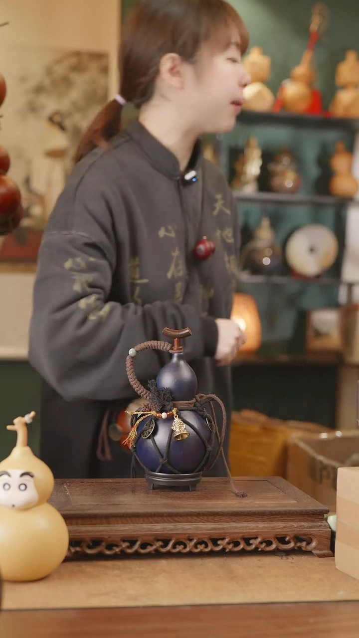 【闪购商品】227号精品天然大漆工艺防渗内胆酒葫芦~