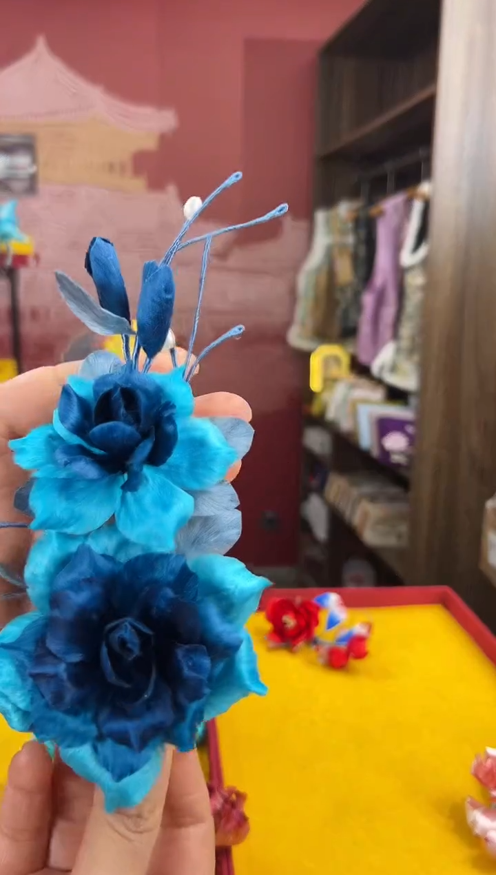 【闪购商品】刺绣非遗绒花（发饰）