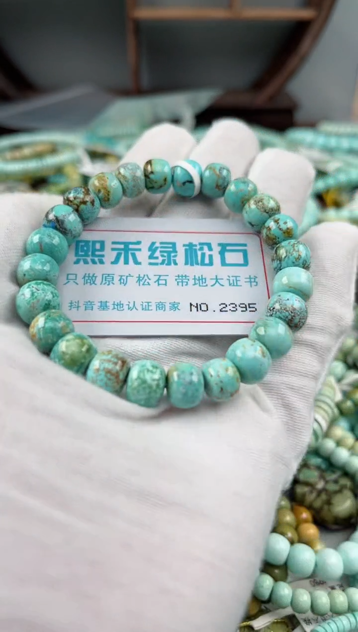 未镶嵌绿松石松石2395