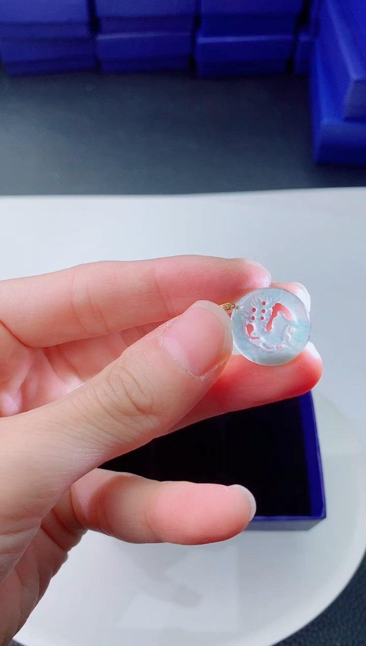 【闪购商品】翡翠颈饰18K金镶嵌         