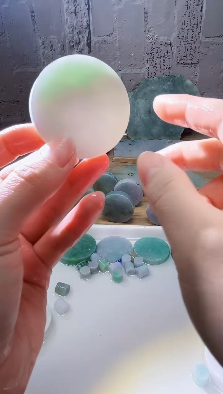 裸石翡翠天然翡翠A货石 南 683